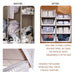 2x Stackable Wardrobe Storage DIY Hanging Closet Organizer Clothes Shelf Rack - Joyreap Online