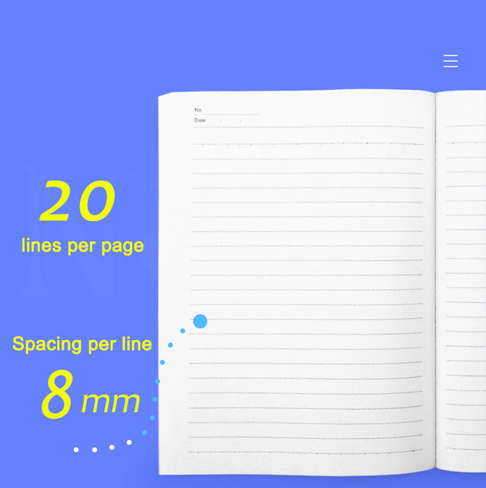 A5 Ruled Notebook Journal Diary Notepad Memo with One Gel Ink Pen