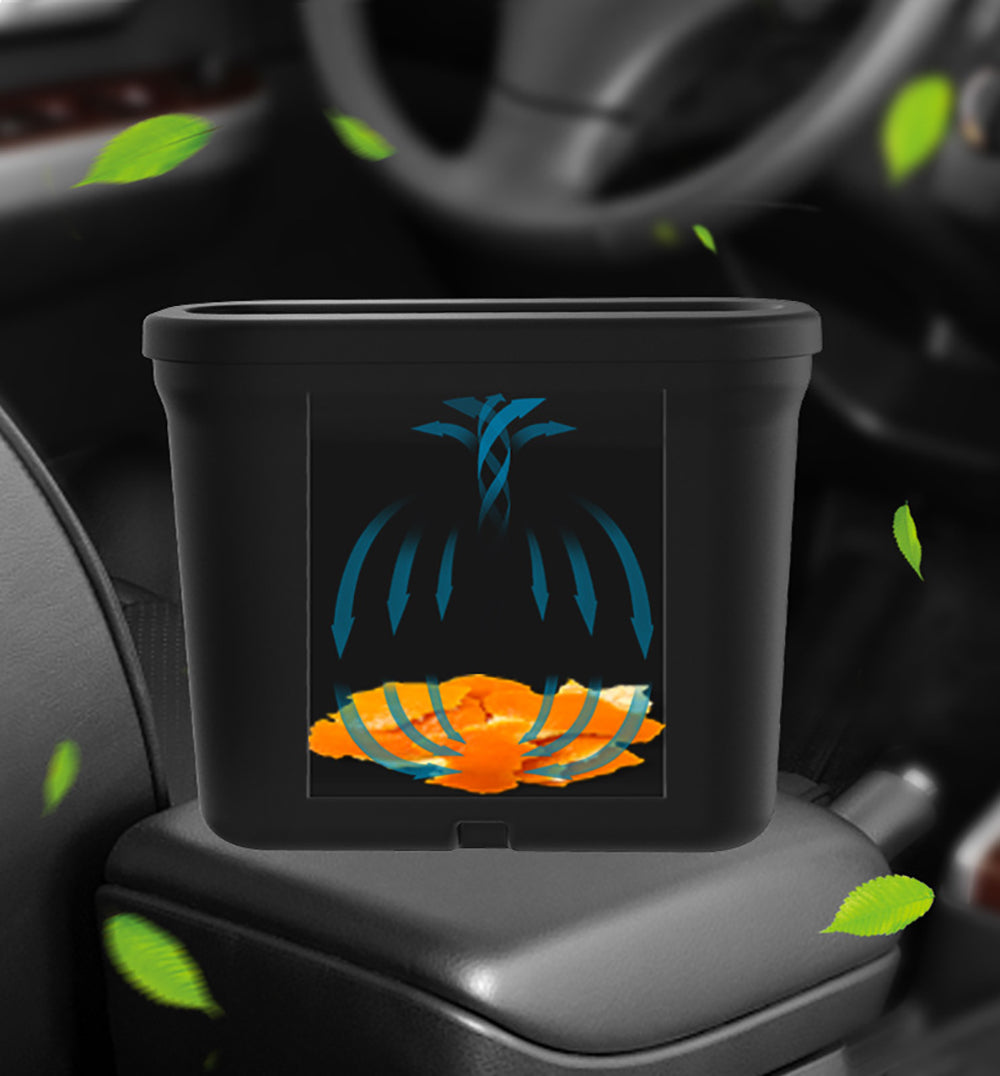 2 in1 Car Rubbish Bin Holder Trash Can Waste Dust Case Vehicle Garbage Storage – detail 7