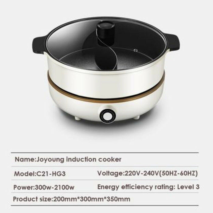 Joyoung Electric Hot Pot Cooker Twin Mandarin Duck With Premium Induction Cooker