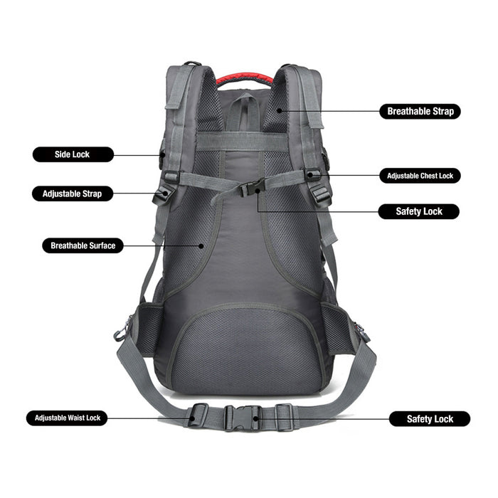 40L/60L Waterproof Outdoor Hiking Backpack Camping Outdoor Trekking Bag