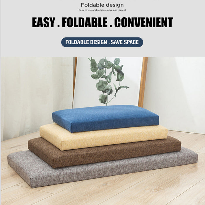 Folding Ottoman Storage Cube Footstool Stool Blanket Box Pouf Seat Bench Linen