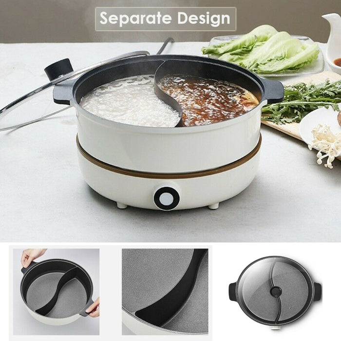 Joyoung Electric Hot Pot Cooker Twin Mandarin Duck With Premium Induction Cooker