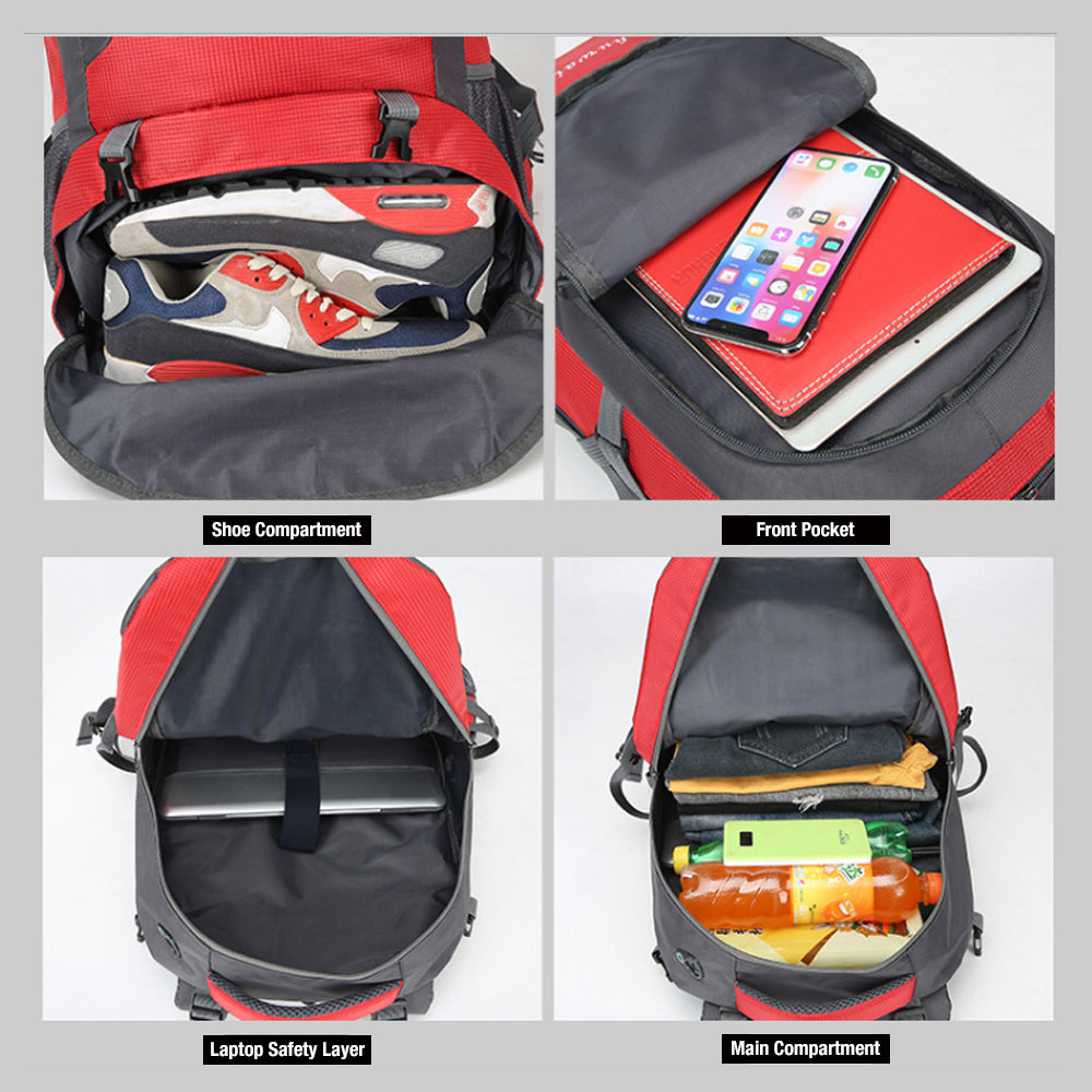 40L/60L Waterproof Outdoor Hiking Backpack Camping Outdoor Trekking Bag – detail 6