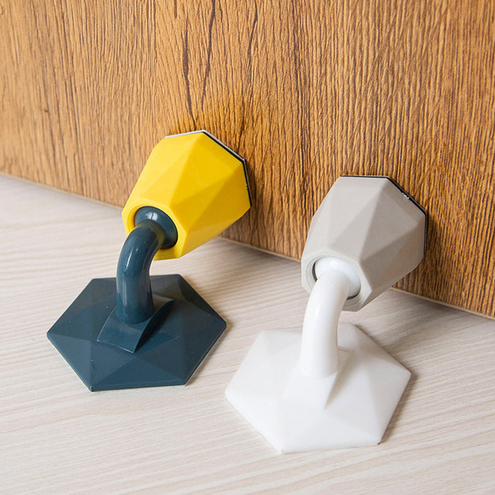4Pcs Door Stopper Wall Protector Silicone Door Self Adhesive Silent Suction Stoppers