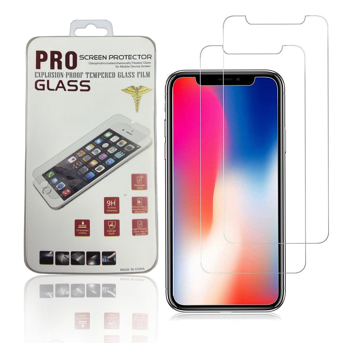Alternate view of 2-Pack Tempered Glass Non-Full Screen Protector for iPhone x/xs/xr/xsmax/11/12/13pro mini Pro Max