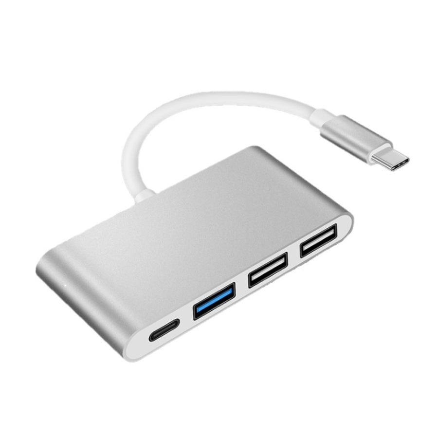 4 in 1 USB-C 3.1 to 4-Port Hub USB 2.0/3.0 Charging Adapter For Thunderbolt 3
