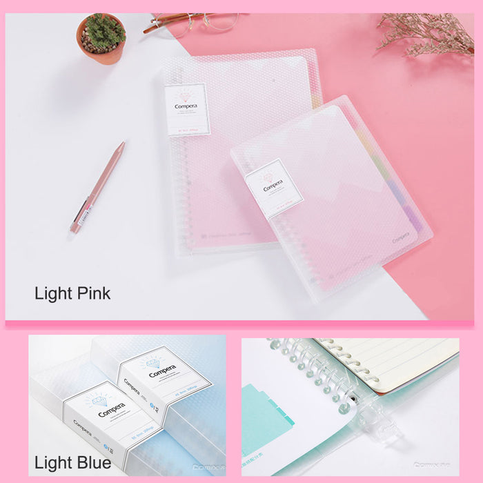 2x A5 page size detachable loose-leaf notebook refill spiral binder planner - Joyreap Online