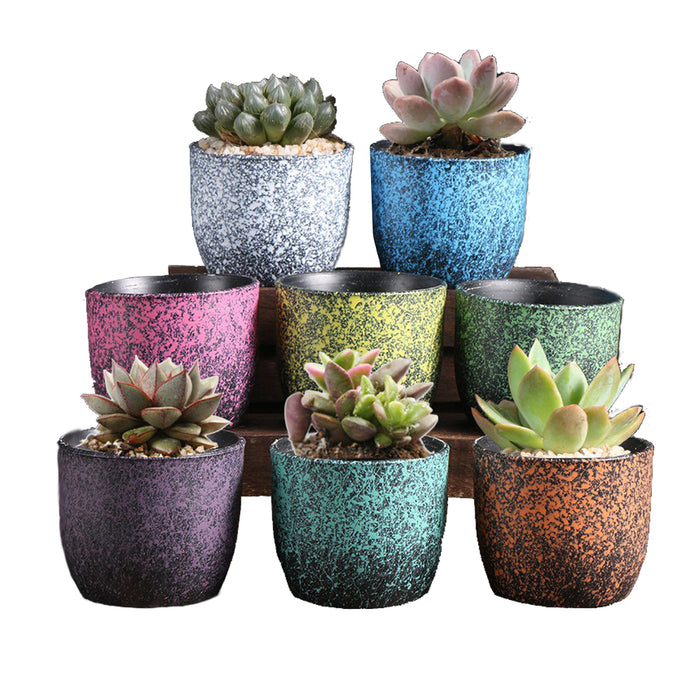 Ceramic Clay Pottery Pots Set Succulent Flower Planter Series 03