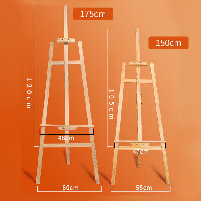 Solid Pine Wood Easel Artist Art Display Painting Shop Tripod Stand Adjustable