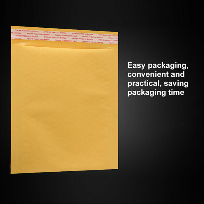 100 PCS Business Envelope Kraft Laminated Paper Mailing Bags 3 Size Available