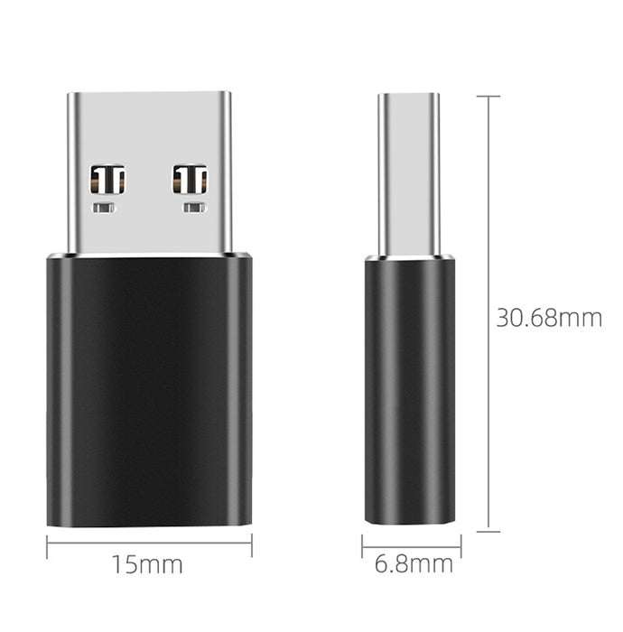 Mini Hi-Speed USB Female (Type-C) to USB 3.1 Male (Type-A) Fast Charging & Data Sync OTG Adapter