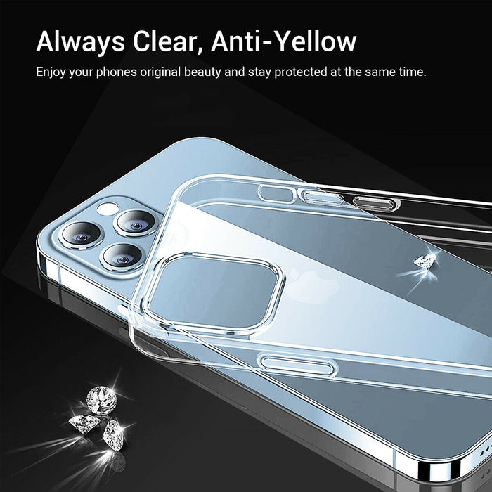 iPhone 13 Pro Max / 13 Pro / 13 /13 Mini Case Shockproof Bumper Clear Slim Cover