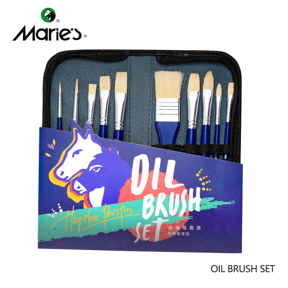 Marie's Paint Brush Set in Wallet for Oil Acrylic Watercolour or Gouache – detail 5