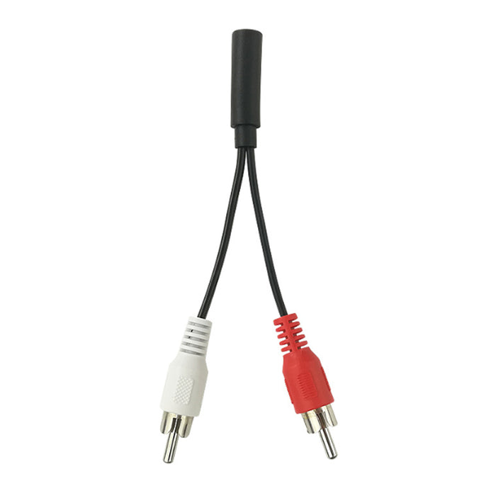 3.5mm Female to 2 RCA Male Stereo Audio Y Cable Adapter