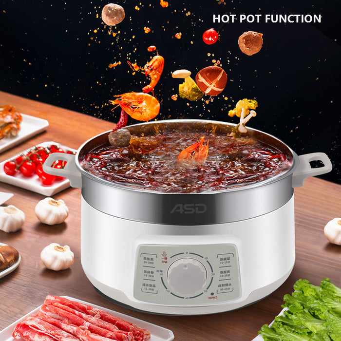 ASD 3 Ties Electric Steamer with Hot pot function 1500W AU Model