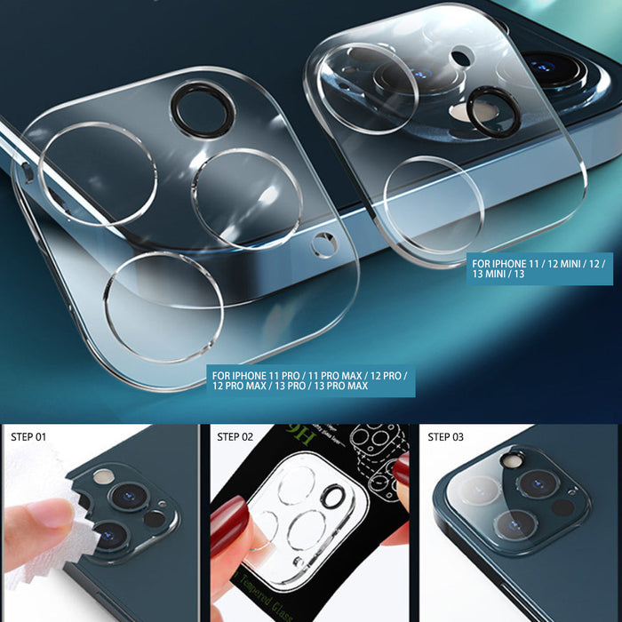 2pcs Clear Camera Lens Tempered Glass Screen Protector Cover For iPhone 11 12 13