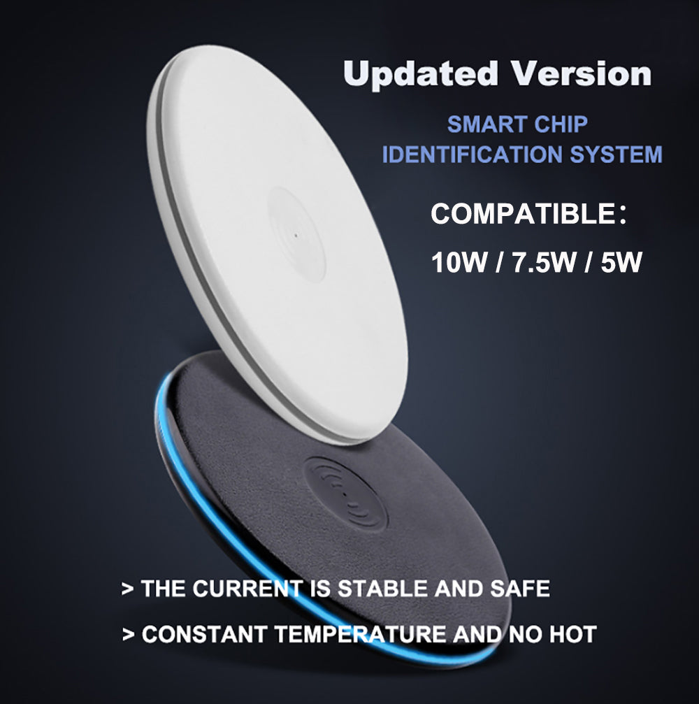 Qi Wireless Charger FAST Charging Pad Receiver For iPhone XS / XR / 8 / Samsung S9 / S8 - Joyreap Online