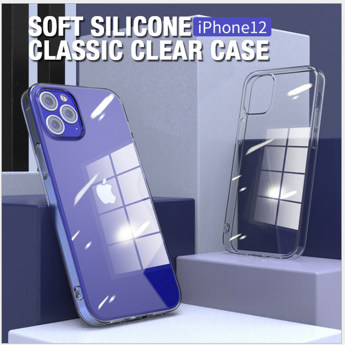 Ultra Slim Clear Soft Silicone Gel Case Cover for iPhone 12 mini pro max