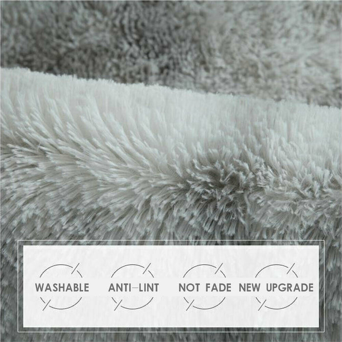 Rectangle Shaggy Carpet for Bedroom Living Room Floor Mat Soft Fluffy Rugs