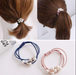 5 pcs Elastic Hair Band Pearl Hair Ring Tie Rope Hair Ring - Joyreap Online