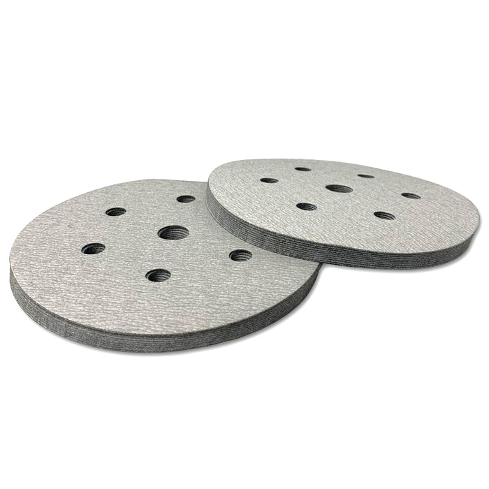 20 PCS SANDING DISC 150mm 6" HOOK AND LOOP PAD 6 HOLE SANDPAPER DRYWALL METAL