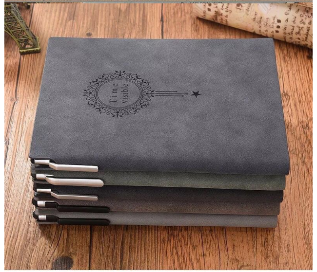 Luxury Notebook + Pen Set Business Gift A5 PU Leather Notebook Pen Gift Box Set