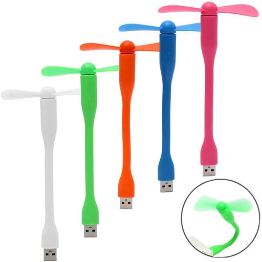 Bendable and Flexible Mini USB Fan Portable Flexible Cooling for Power Bank, Computer, PC, Laptop - Joyreap Online