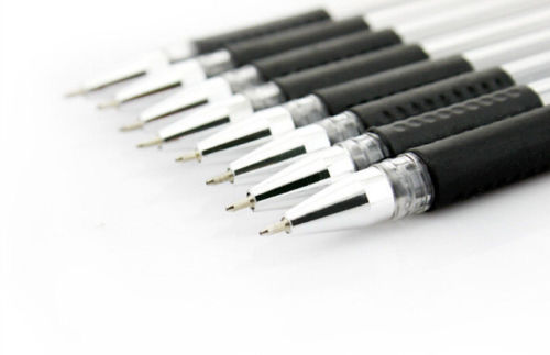 10Pcs 0.5mm Black Gel Ink Rollerball Ballpoint Pen School Student Stationery - Joyreap Online