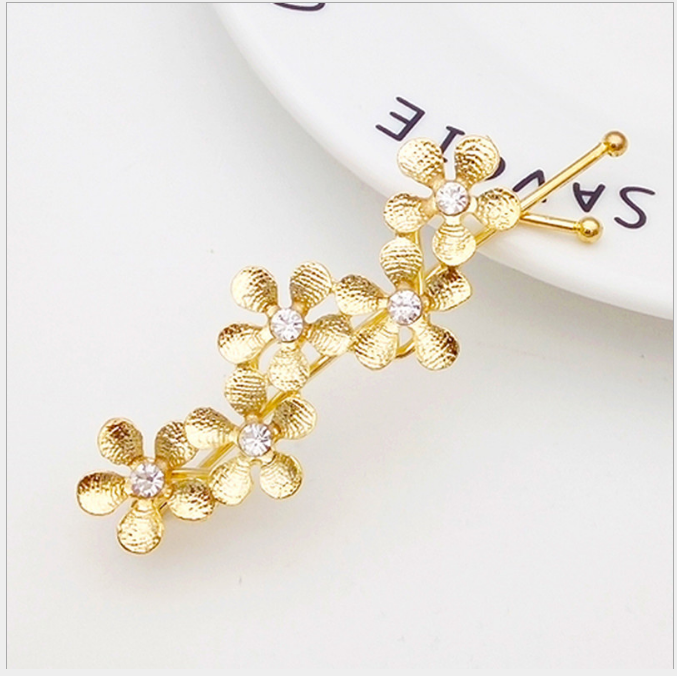 2x Women's metal hairpin flower Clips fashion Lady's Hair Accessories - Joyreap Online