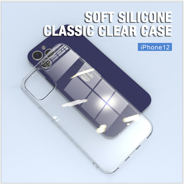 Ultra Slim Clear Soft Silicone Gel Case Cover for iPhone 12 mini pro max