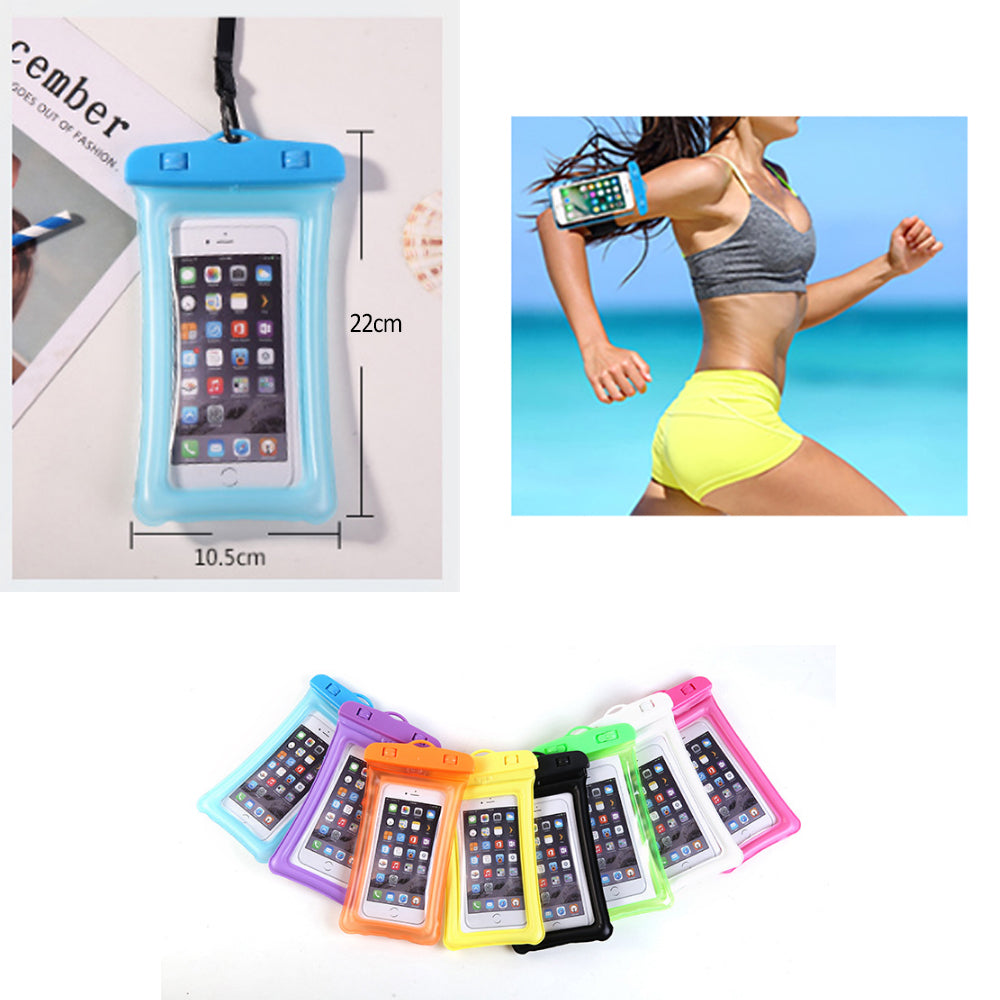Alternate view of Waterproof Phone Pouch – Universal Underwater Dry Bag with Neck Strap, Fits Up to 6.7" Phones