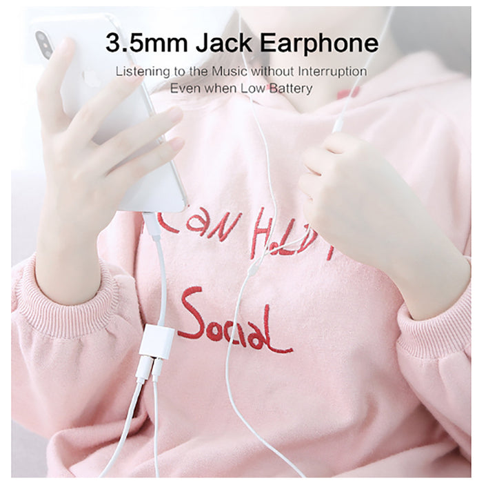 Apple lightning to 3.5mm AUX Headphone Jack Adapter Cable Audio iphone splitter - Joyreap Online