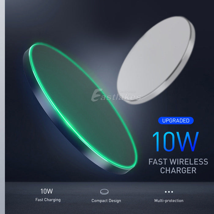 Qi Wireless Charger FAST Charging Pad Receiver For iPhone XS / XR / 8 / Samsung S9 / S8 - Joyreap Online