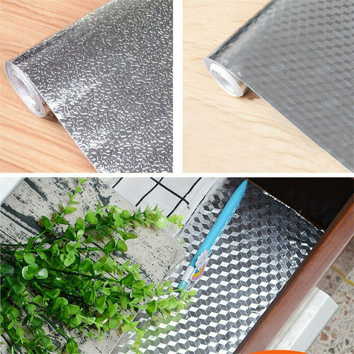 Kitchen  Oil Proof Waterproof Aluminum Foil Self Adhesive Wall Sticker - Joyreap Online