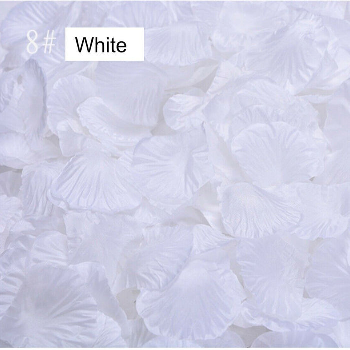 1000pcs Wedding Silk Rose Petals Bridal Flowergirl Basket Fake Flower Decoration - Joyreap Online