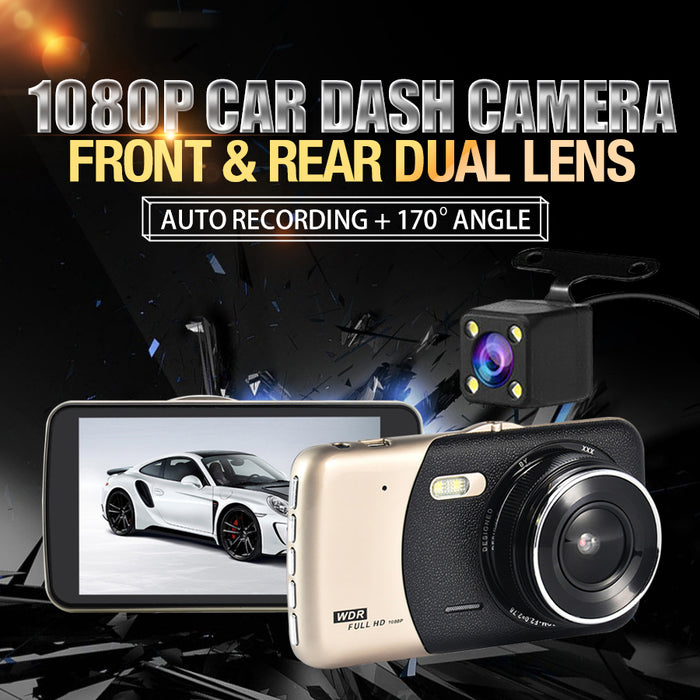 1080P Car Dash Camera Dual Front and Rear Video DVR Recorder Night Vision Kit
