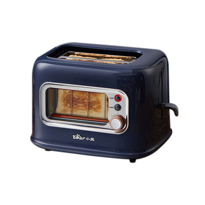 Bear Double Slots Bread Toaster With Glass Window DSL-C02X1