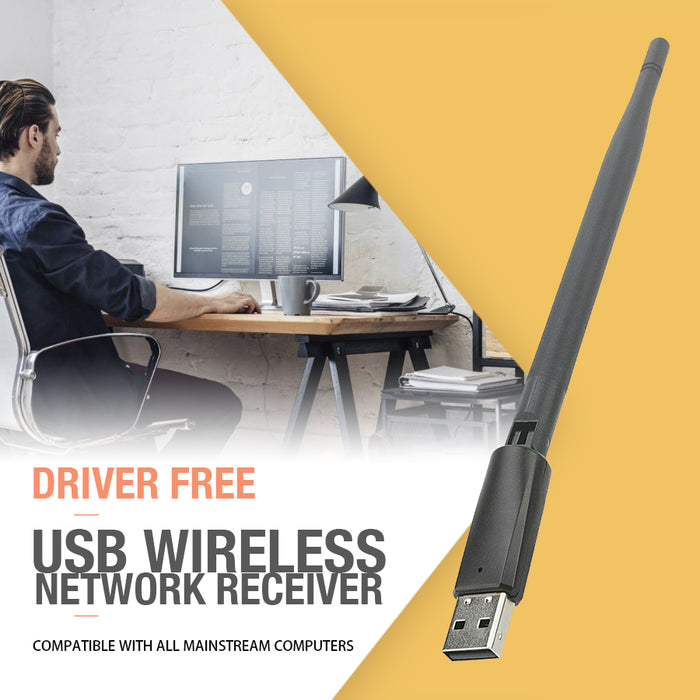 Driver-Free Usb Wireless Network Card Computer External Transmitting Receiver