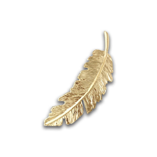 2Pcs Women's Barrettes Metal Hairpins Gold Silver feather Hair Clips – detail 10