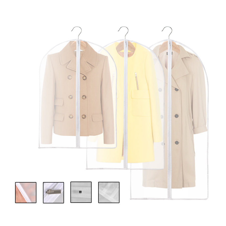 6Pcs Suit Dress Clothing Dust Cover Bag Jacket Wardrobe Storage Coat Protector – detail 10