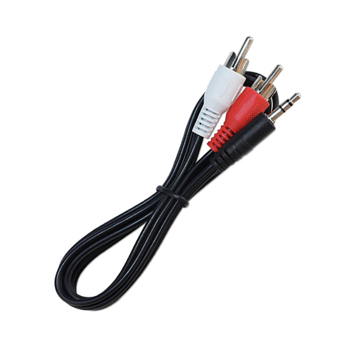 3.5mm Plug Male To 2 RCA Male AUX Stereo AV Audio Cable Adapter Cord