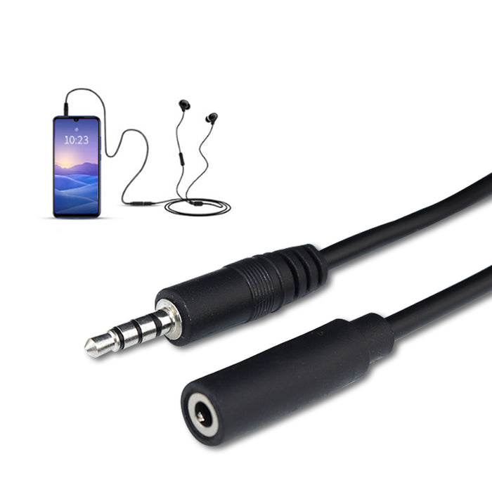 1 Metre AUX Cable 3.5mm Stereo Audio Input Extension Male to Female Auxiliary Cord