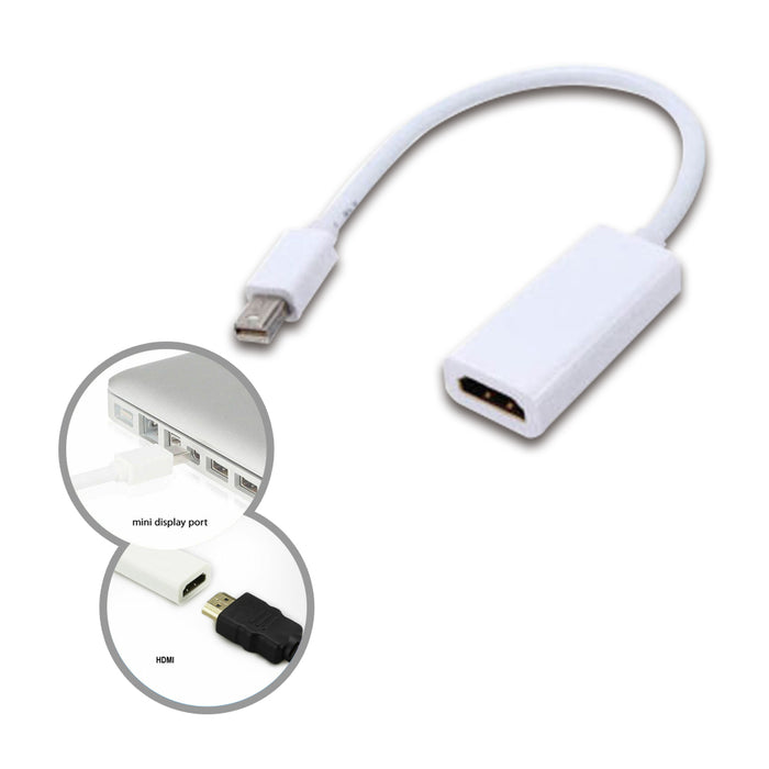 Mini Display Port DP Thunderbolt to HDMI Adapter for MacBook Pro Air Mac iMac