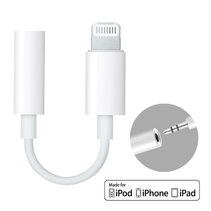 AUX 3.5mm Headphone Jack Adapter for iPhone Charging port to Audio Cable