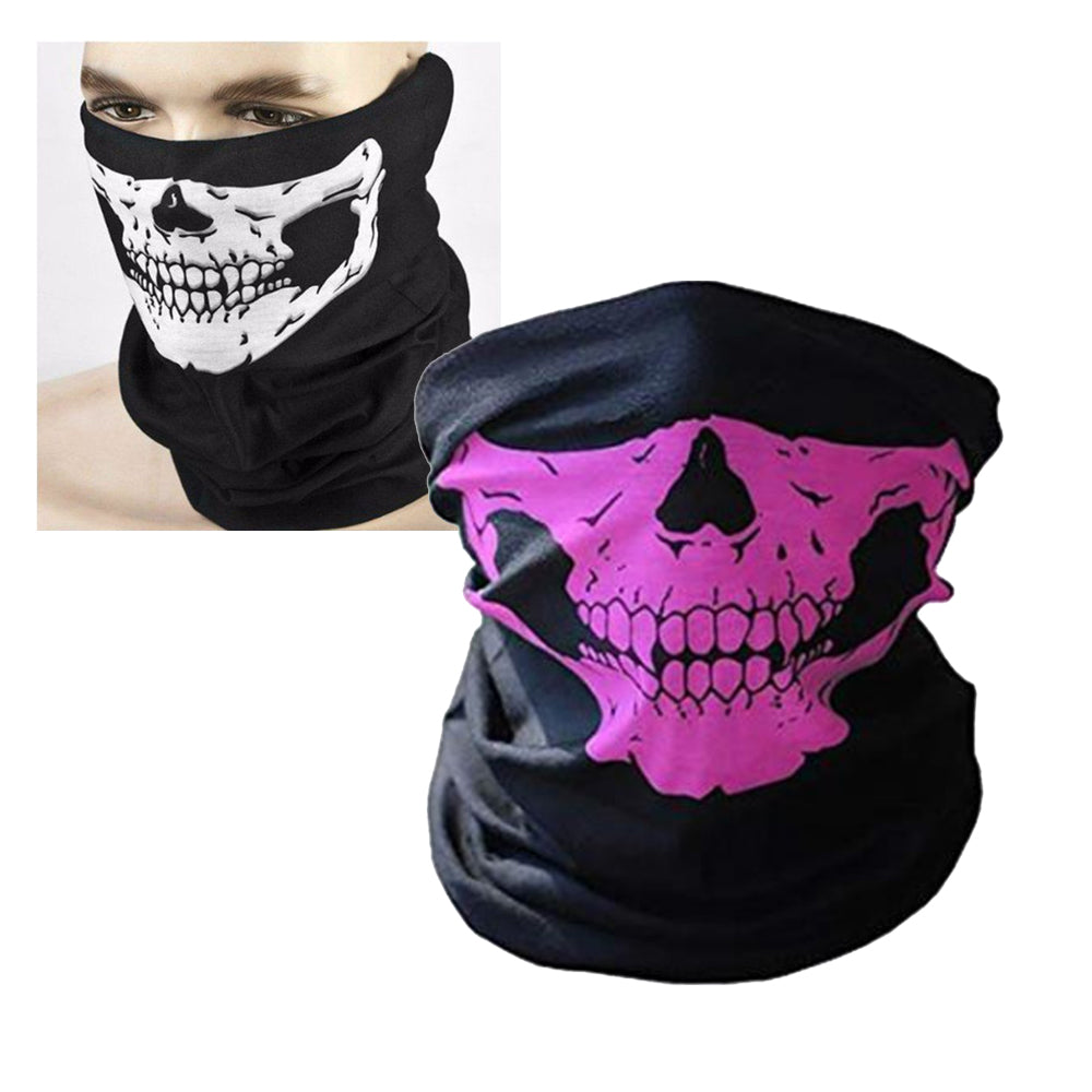 Motorcycle Face Skull Mask Half Face Motorbike Neck Headwear Party Mask – detail 10