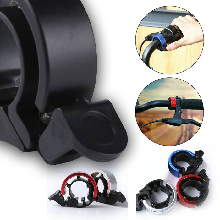 Bicycle Bell Aluminium Alloy Bike Bell MTB Handlebar Alarm Ring Invisible Bell (24-32mm)