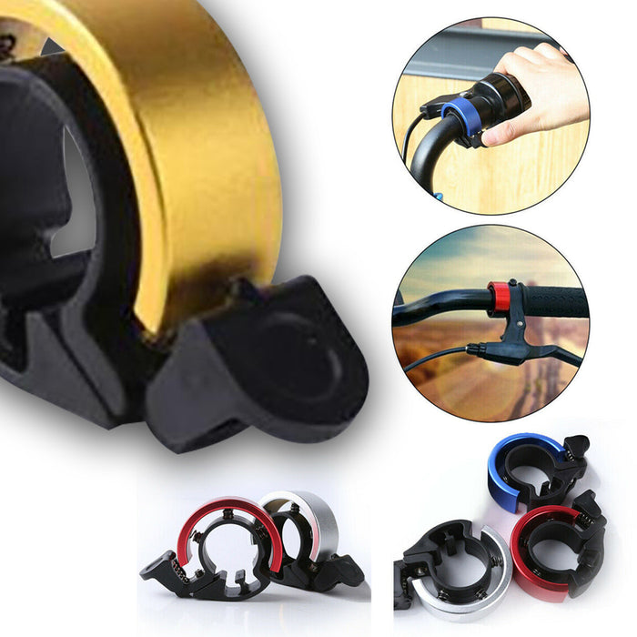 Bicycle Bell Aluminium Alloy Bike Bell MTB Handlebar Alarm Ring Invisible Bell