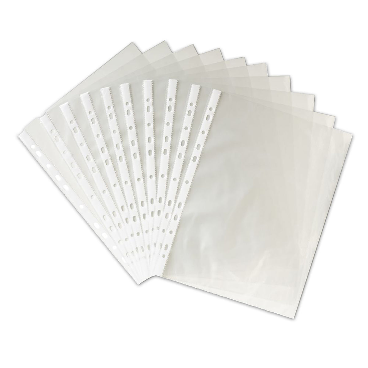 100Pack A4 Sheet Protector Plastic Pockets Bulk Lot Clear Reinforced Folders